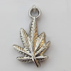 Jewelry findings, CCB plastic Pendants, Leaf 15x24mm, Sold by Bag