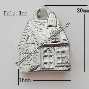 Jewelry findings, CCB plastic Pendants, 16x20mm, Sold by Bag