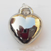 Jewelry findings, CCB plastic Pendants, Heart 12x13mm, Sold by Bag