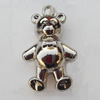 Jewelry findings, CCB plastic Pendants, Bear 25x40mm, Sold by Bag