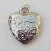 Jewelry findings, CCB plastic Pendants, Heart 15x18mm, Sold by Bag