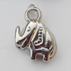 Jewelry findings, CCB plastic Pendants, Elephant 12x16mm, Sold by Bag