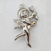 Jewelry findings, CCB plastic Pendants, Angel 21x31mm, Sold by Bag