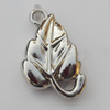 Jewelry findings, CCB plastic Pendants, Leaf 16x23mm, Sold by Bag