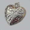 Jewelry findings, CCB plastic Pendants, Heart 25x27mm, Sold by Bag