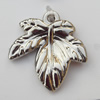 Jewelry findings, CCB plastic Pendants, Leaf 21x22mm, Sold by Bag