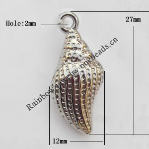 Jewelry findings, CCB plastic Pendants, 12x27mm, Sold by Bag