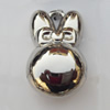 Jewelry findings, CCB plastic Pendants, Animal Head 20x31mm, Sold by Bag