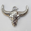 Jewelry findings, CCB plastic Pendants, Cattle Head 36x28mm, Sold by Bag