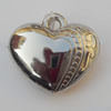 Jewelry findings, CCB plastic Pendants, Heart 19x16mm, Sold by Bag