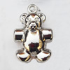 Jewelry findings, CCB plastic Pendants, Bear 23x35mm, Sold by Bag