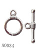 Clasp, Zinc alloy Jewelry Finding, Lead-Free, 15x11mm 20x6mm, Sold by KG