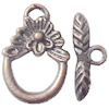 Clasp, Zinc alloy Jewelry Finding, Lead-Free, 18x12mm 3x15mm, Sold by KG