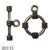 Clasp, Zinc alloy Jewelry Finding, Lead-Free, 19x15mm 7x19mm, Sold by KG