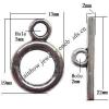 Clasp, Zinc alloy Jewelry Finding, Lead-Free, 13x19mm 22x2mm, Sold by KG