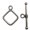 Clasp, Zinc alloy Jewelry Finding, Lead-Free, 11x17mm 24x1mm, Sold by KG