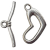 Clasp, Zinc alloy Jewelry Finding, Lead-Free, 26x16mm 24x1.5mm, Sold by KG