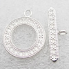 Clasp, Zinc alloy Jewelry Finding, Lead-Free, 25mm 33x5mm, Sold by KG