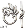Clasp, Zinc alloy Jewelry Finding, Lead-Free, 23x19mm 2.5x29mm, Sold by KG