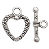 Clasp, Zinc alloy Jewelry Finding, Lead-Free, 16x20mm 20x8mm, Sold by KG