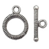 Clasp, Zinc alloy Jewelry Finding, Lead-Free, 14x11mm 15x5mm, Sold by KG