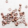 Copper/Brass Spacer Bead, 1.5mm, Red bronze Sold by Group