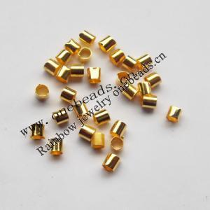 Copper crimp tube beads, seamless,Nickel-free, 2x2mm. Sold by Group