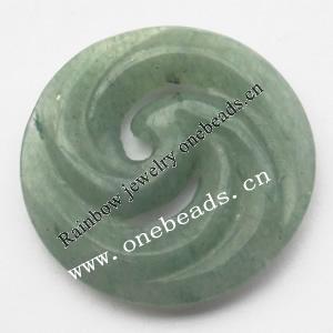 hand-carved gemstone Beads, 28mm Sold by Bag