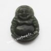 hand-carved gemstone Beads, 28x38x7mm Sold by Bag