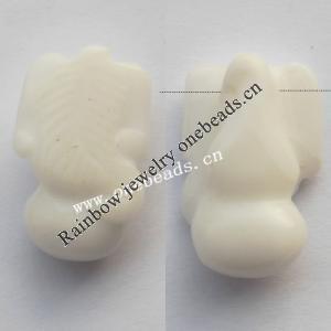 hand-carved gemstone Beads, Animal 28x17x10mm Sold by Bag