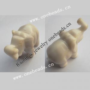 hand-carved gemstone Beads, Elephant71x33x48mm Sold by Bag