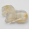 hand-carved Agate Beads, Animal 28x41x6mm Sold by Bag