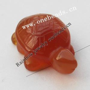 hand-carved Agate Beads, Animal 16x25x10mm Sold by Bag