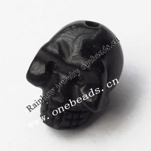 hand-carved jade Beads, Skeleton 14x15x20mm Sold by Bag