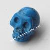 hand-carved Turquoise Beads, Skeleton 14x15x20mm Sold by Bag