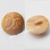 hand-carved rhodonite Beads, 24mm Sold by Bag