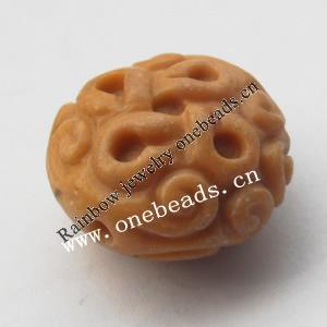 hand-carved rhodonite Beads, Flat Round 18x28mm Sold by Bag