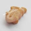hand-carved rhodonite Pendant/Drop, Animal 14x28x7mm Sold by Bag