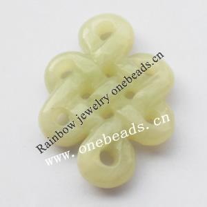 Hand-carved Jade Pendant/Drop, 50x34x7mm Sold by Bag