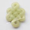 Hand-carved Jade Pendant/Drop, 50x34x7mm Sold by Bag