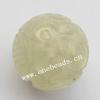 Hand-carved Jade Beads, Round 23mm Sold by Bag