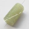 Hand-carved Jade Beads, Tube 15x30mm Sold by Bag