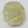 Hand-carved Jade Pendant/Drop, 34x30x5mm Sold by Bag