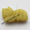 Hand-carved Jade Beads, Animal 13x23x6mm Sold by Bag