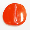 Imitate Jade Painted Acrylic Beads, 35x37mm, Sold by Bag