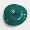 Imitate Jade Painted Acrylic Beads, 28x26mm, Sold by Bag