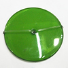 Imitate Jade Painted Acrylic Beads, Coin 36mm, Sold by Bag