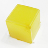 Imitate Jade Painted Acrylic Beads, Cube 20mm, Sold by Bag