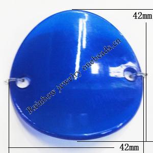 Imitate Jade Painted Acrylic Beads, Twist Flat Round 42x42mm, Sold by Bag