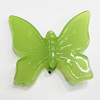 Imitate Jade Painted Acrylic Beads, Butterfly 40x36mm, Sold by Bag